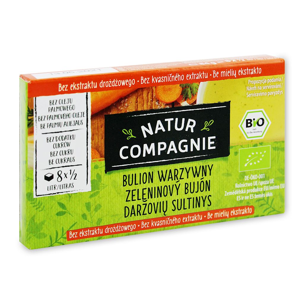 Bouillon - cubes de légumes sans levure BIO 84 g - NATUR COMPAGNIE