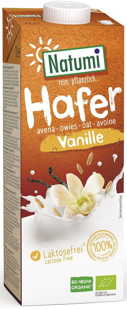 Boisson à l'avoine - vanille sans sucres ajoutés BIO 1000 ml - NATUMI