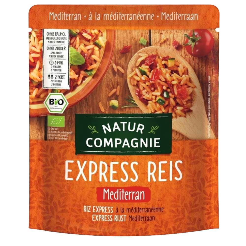 Riz express long grain étuvé aux légumes BIO 250 g - NATUR COMPAGNIE