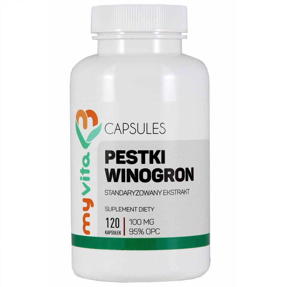 Extrait de pépins de raisin standardisé 100 MG 120 gélules MYVITA