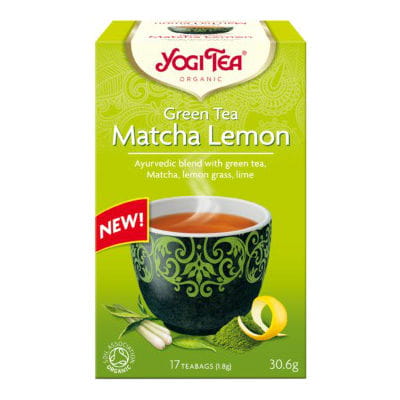 Thé vert au citron et matcha BIO (17 x 18 g) - YOGI TEA