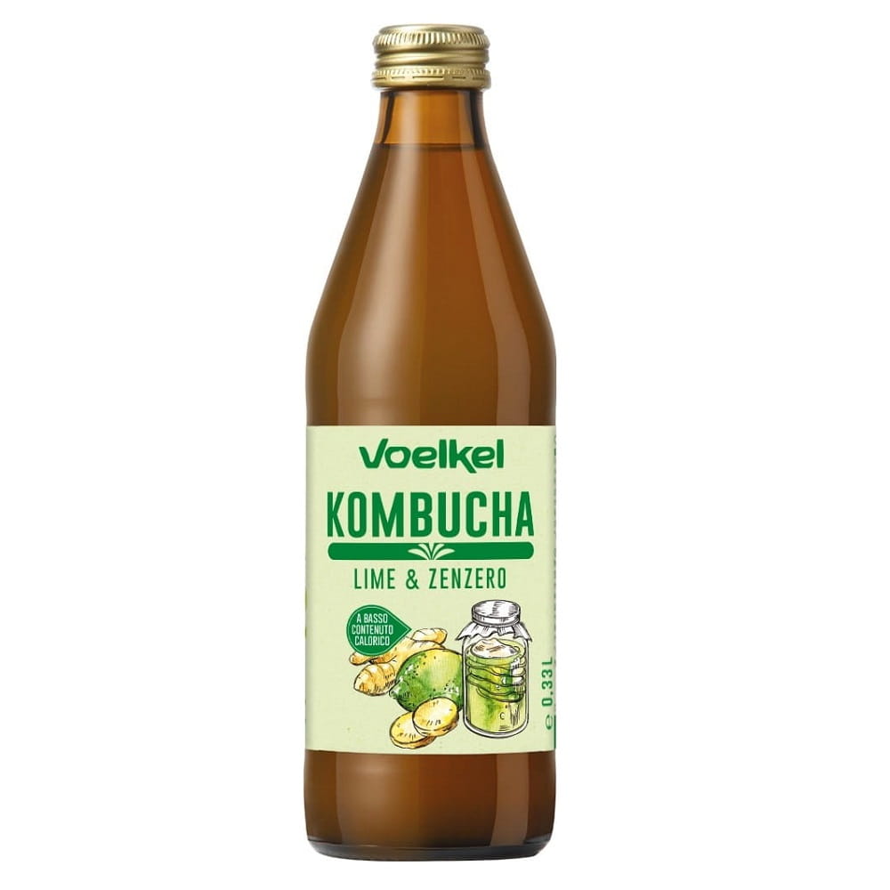 Kombucha citron vert - gingembre BIO 330 ml VOELKEL