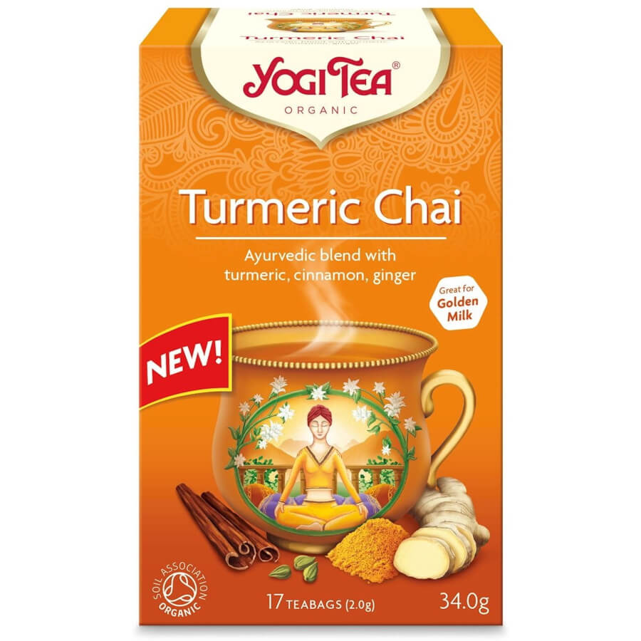 Golden chai tea au curcuma BIO (17 x 2 g) 34 g - YOGI TEA