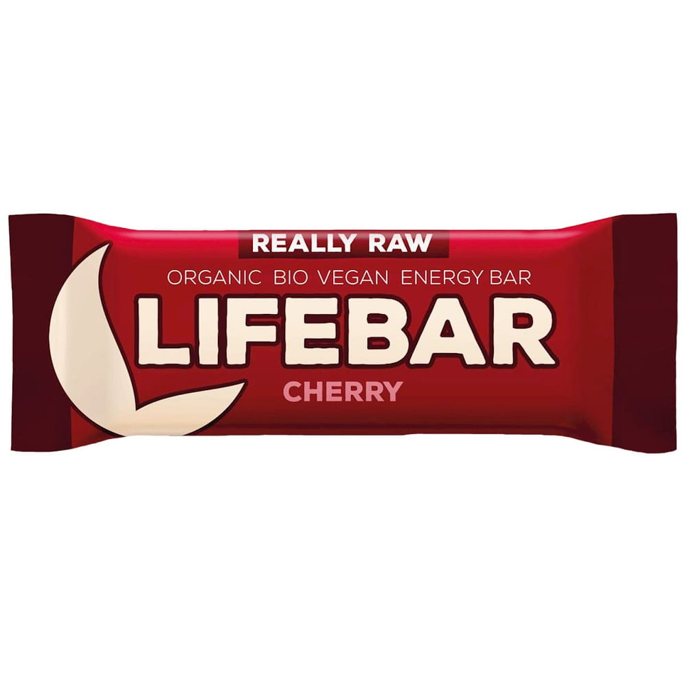 Barre crue aux cerises séchées BIO sans gluten 47 g - LIFEFOOD