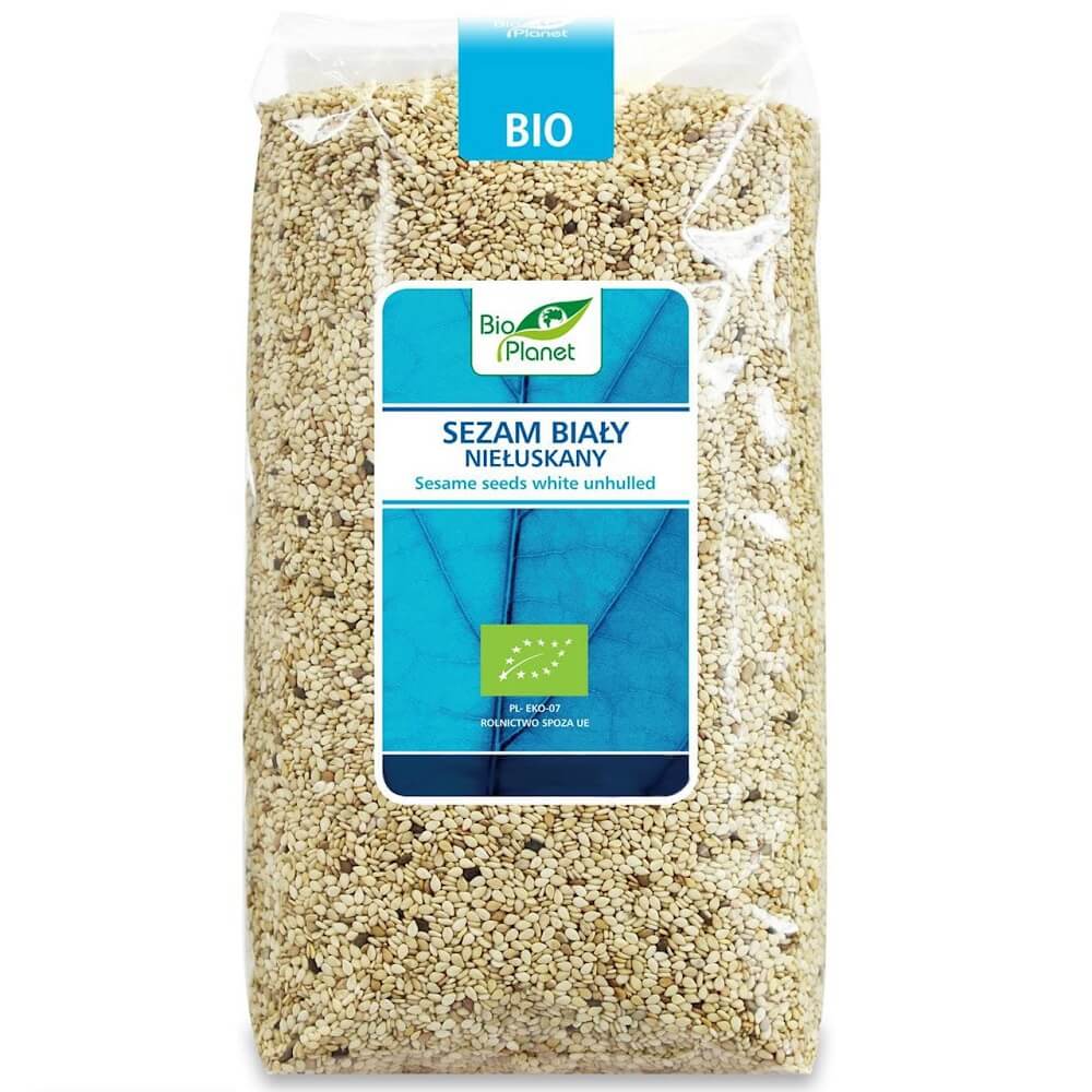 Sésame blanc non décortiqué BIO 1kg BIO PLANET