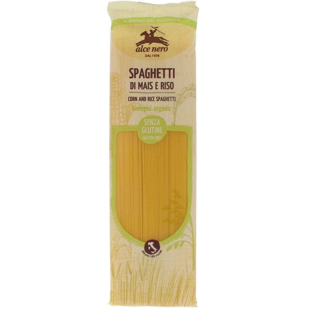 Pâtes (maïs - riz) spaghetti sans gluten BIO 250 g - ALCE NERO