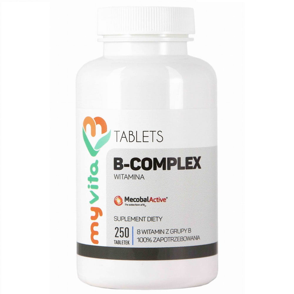 Vitamine B COMPLEX B1 B2 B6 B12 biotine 250 comprimés MYVITA