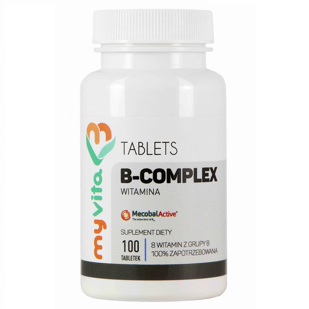 Vitamine B COMPLEX B1 B2 B6 B12 biotine 100 comprimés MYVITA