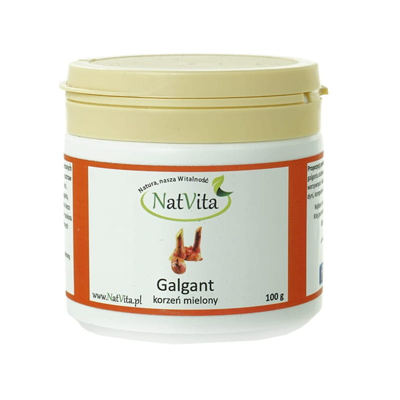 Galanga, racine moulue d'herbe de Sainte Hildegarde 100g NATVITA
