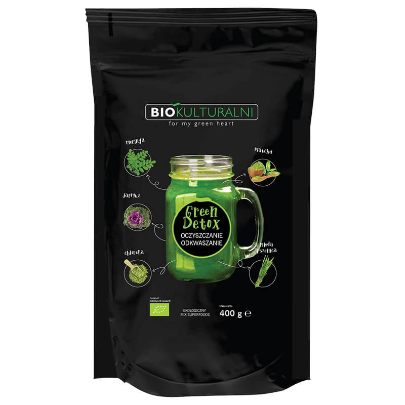Mélange de superaliments green detox BIO 400 g - BIOKULTURAL