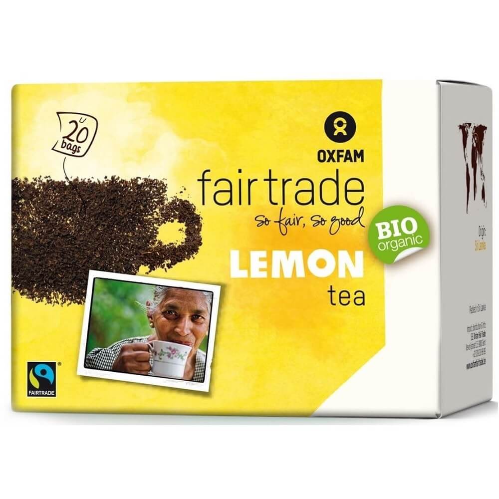 Thé Noir Citron équitable en Express BIO (20 x 18 g) 36 g - OXFAM