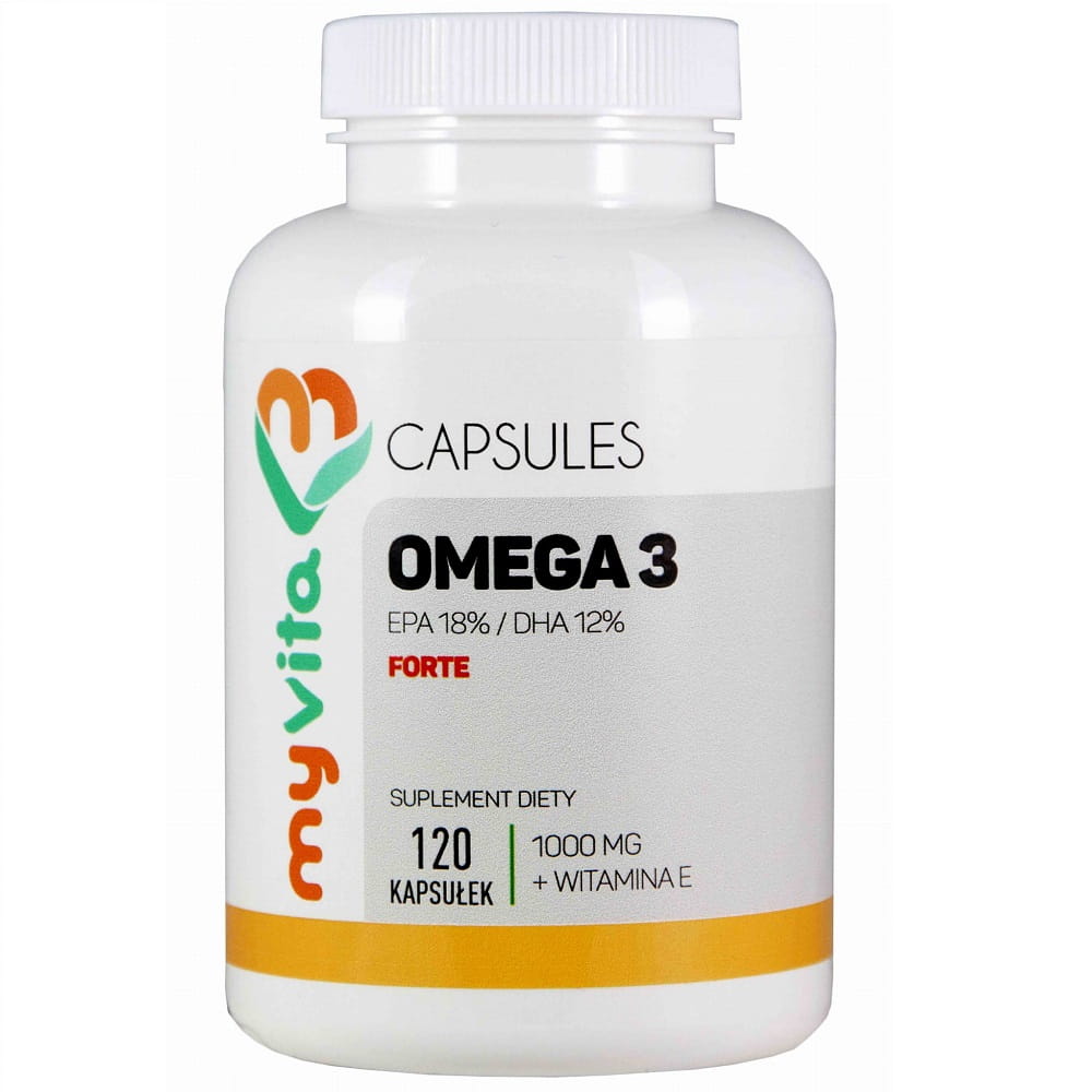Oméga - 3 FORTE EPA 18% / DHA 12% 1000mg 120 gélules MYVITA