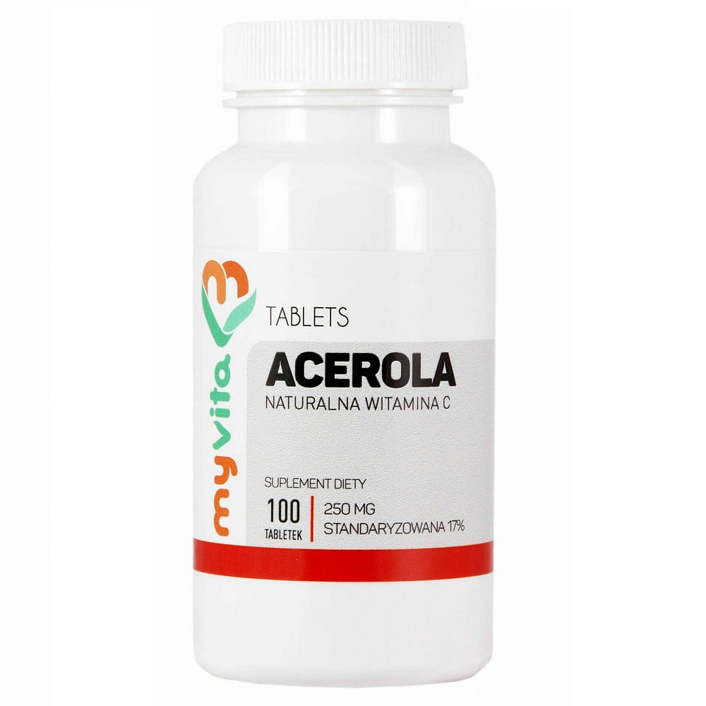 Acérola Vitamine C Naturelle 250mg 100 comprimés MYVITA