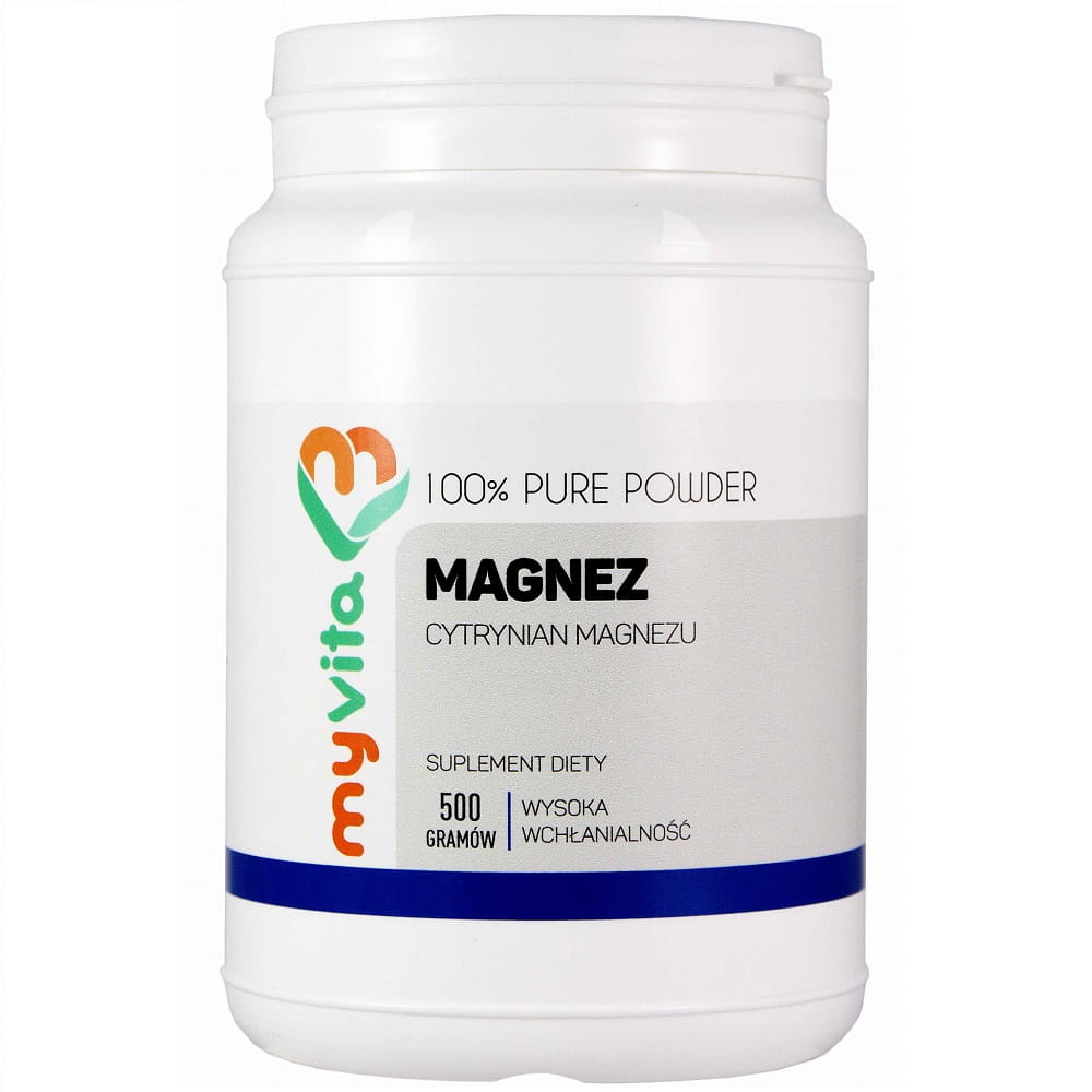 Poudre de citrate de magnésium 500g MYVITA