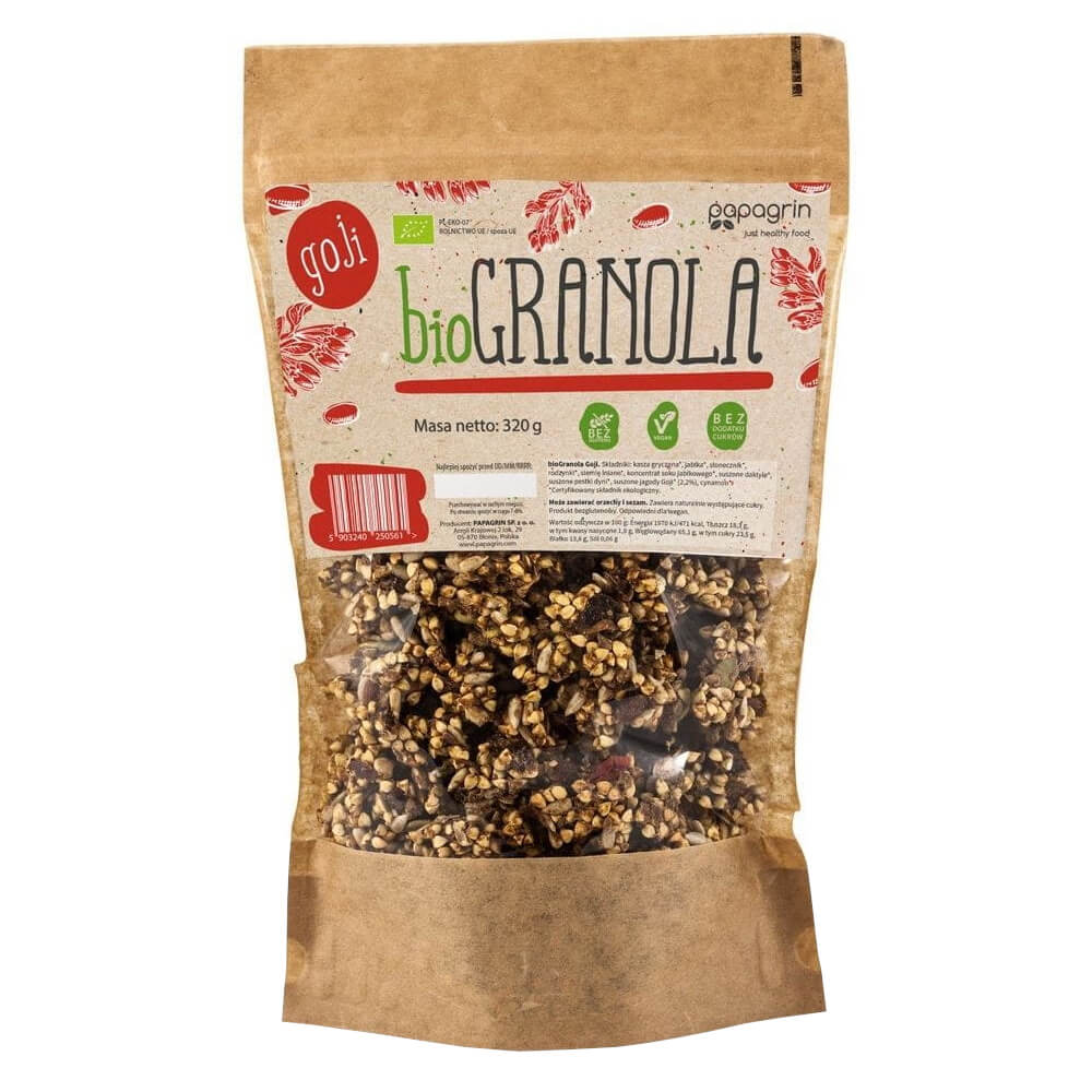 Granola au goji BIO 320 g - PAPAGRIN