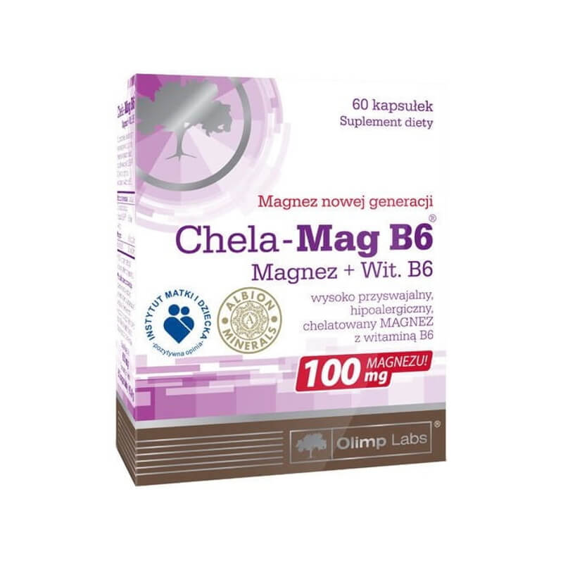 Magnésium + vitamine b - 6 chela - mag B6 60 gélules OLIMP LABS