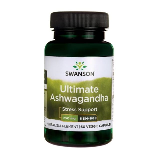 Ashwagandha KSM - 66 extrait de 250mg 60 gélules SWANSON