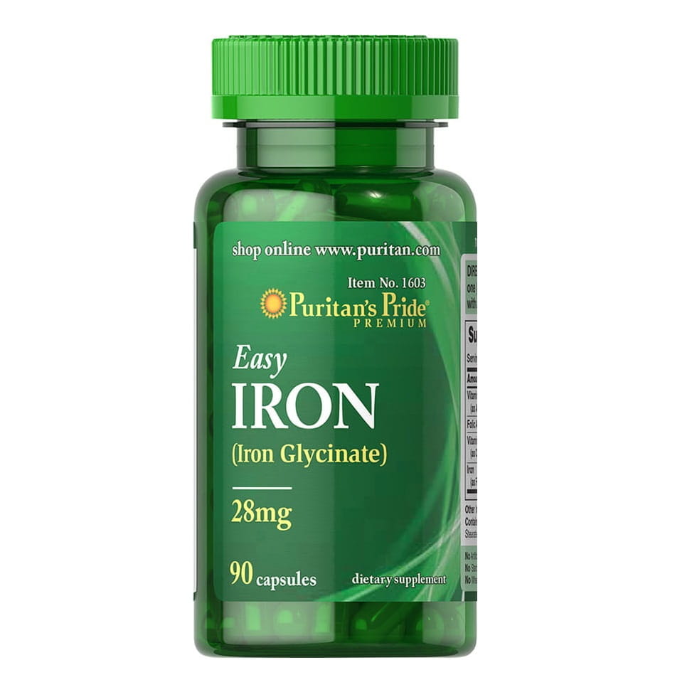 Fer fer 28mg 90 gélules PURITAN'S PRIDE