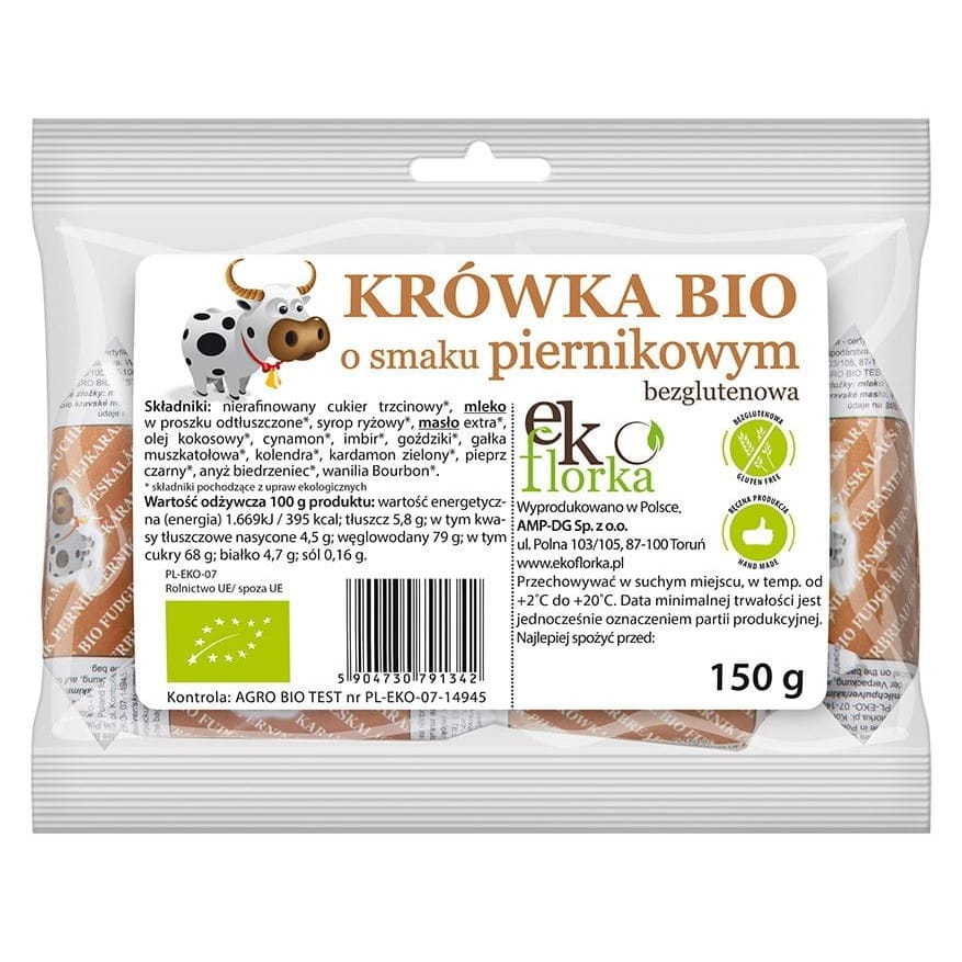 Fudges au goût pain d'épices sans gluten BIO 150 g - EKOFLORKA