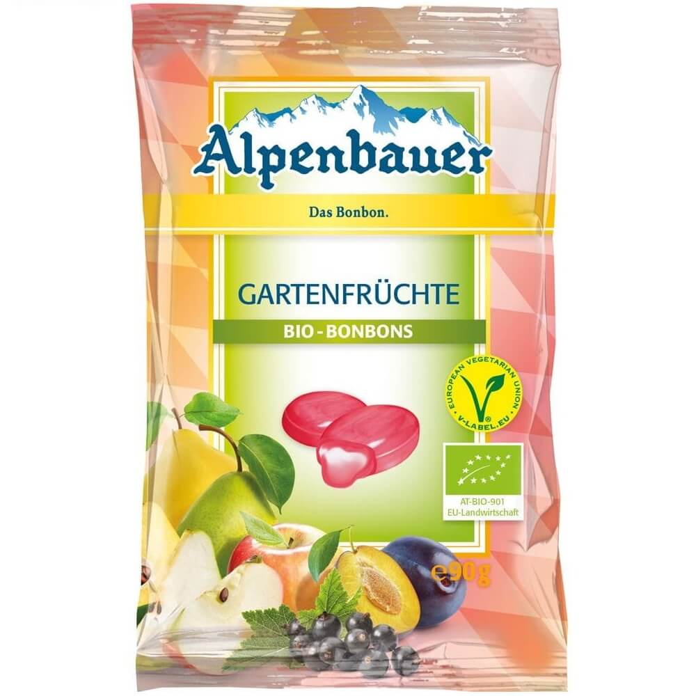 Bonbons végétaliens aux fruits BIO 90 g - ALPENBAUER