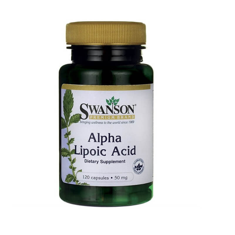 ALA acide alpha lipoïque acide alpha lipoïque 50mg 120 gélules de SWANSON