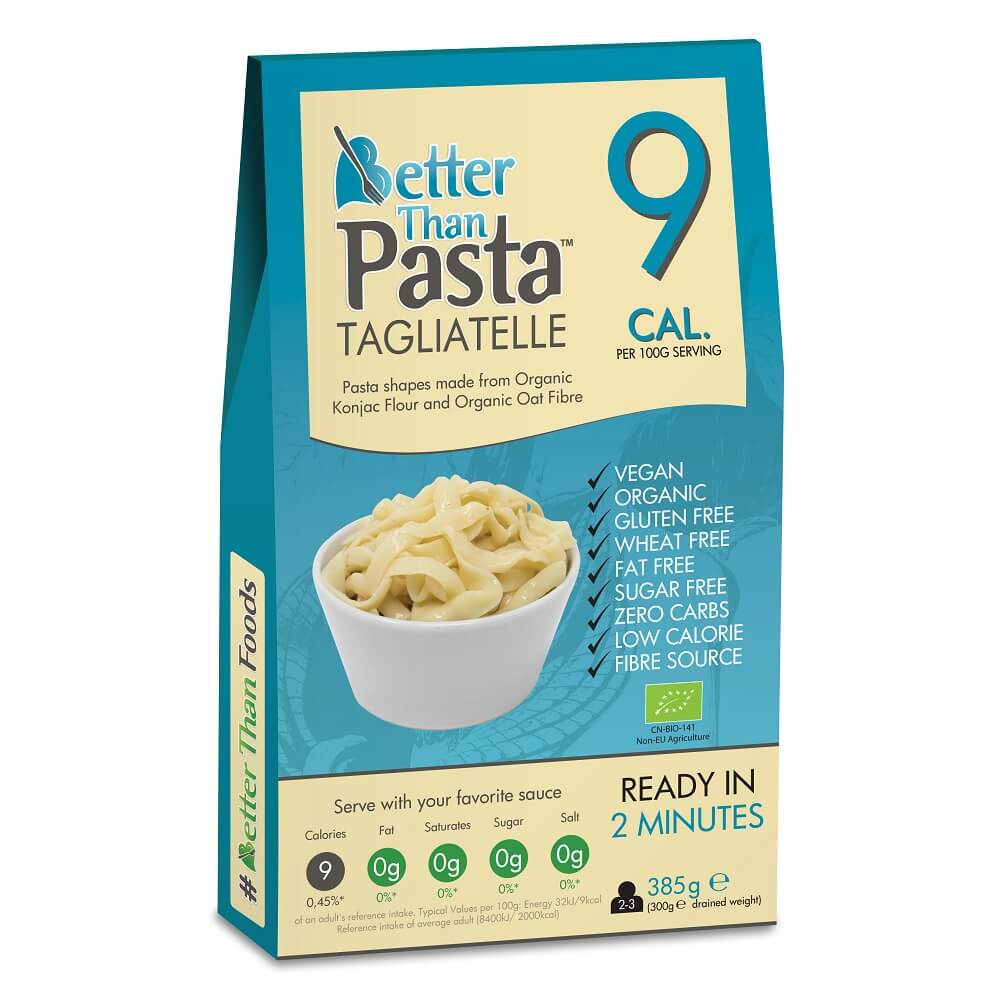 Pâtes tagliatelles de konjac sans gluten BIO 385 g - BETTER THAN FOODS