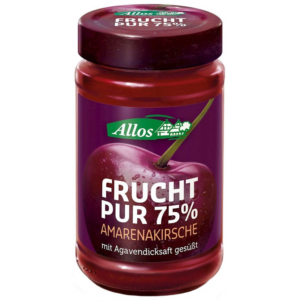 Mousse de cerises (amarena - cerises sauvages 75% fruit) BIO 250 g - ALLOS