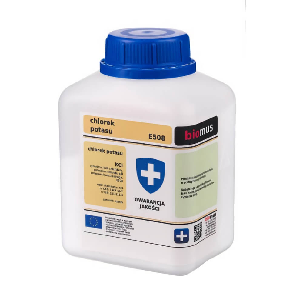 Chlorure de potassium KCL Sel de potassium de l'acide chlorhydrique chlorure de potassium 500g BIOMUS