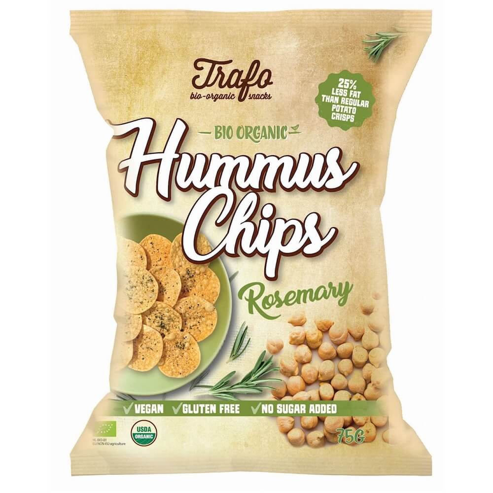Chips de pois chiches au romarin sans gluten BIO 75 g - TRAFO