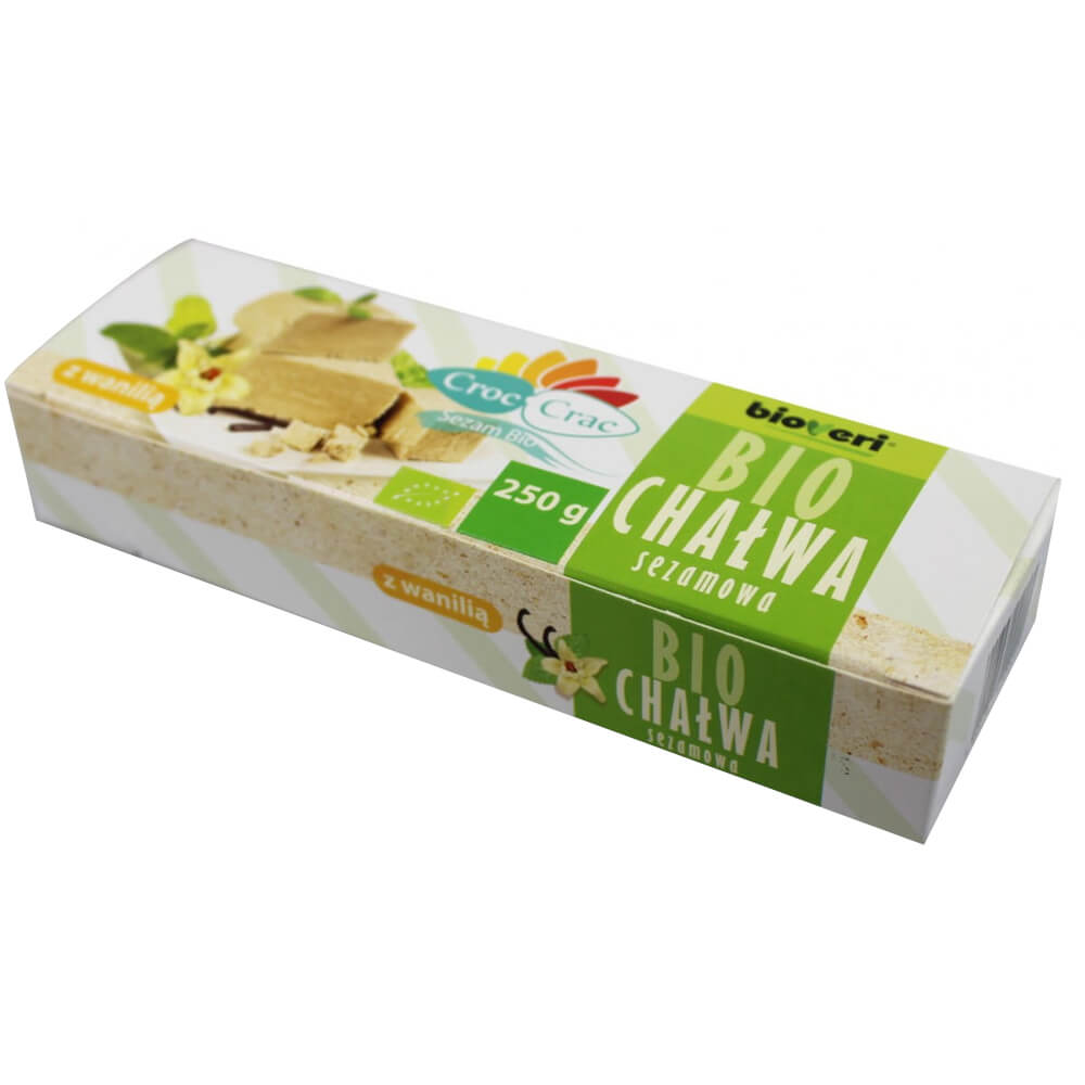 Halva de sésame à la vanille BIO 250 g - CROC - CRAC