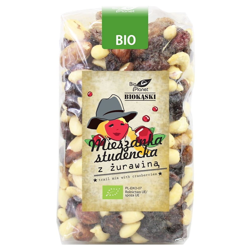 Mélange étudiant aux canneberges BIO 400 g - BIO PLANET