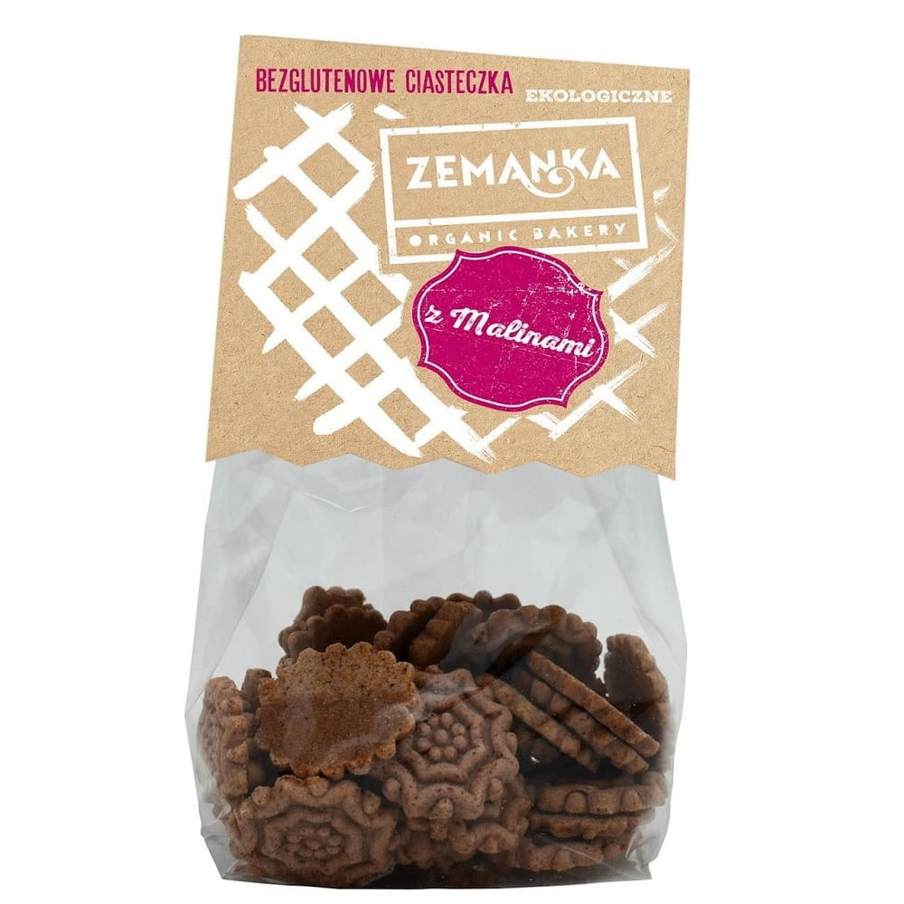 Biscuits aux framboises sans gluten BIO 100 g - ZEMANKA