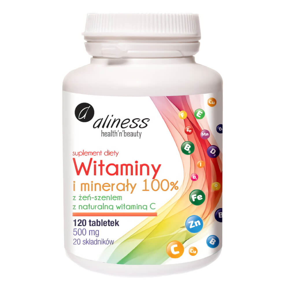 Vitamines et minéraux 100% 700mg 120 comprimés ALINESS