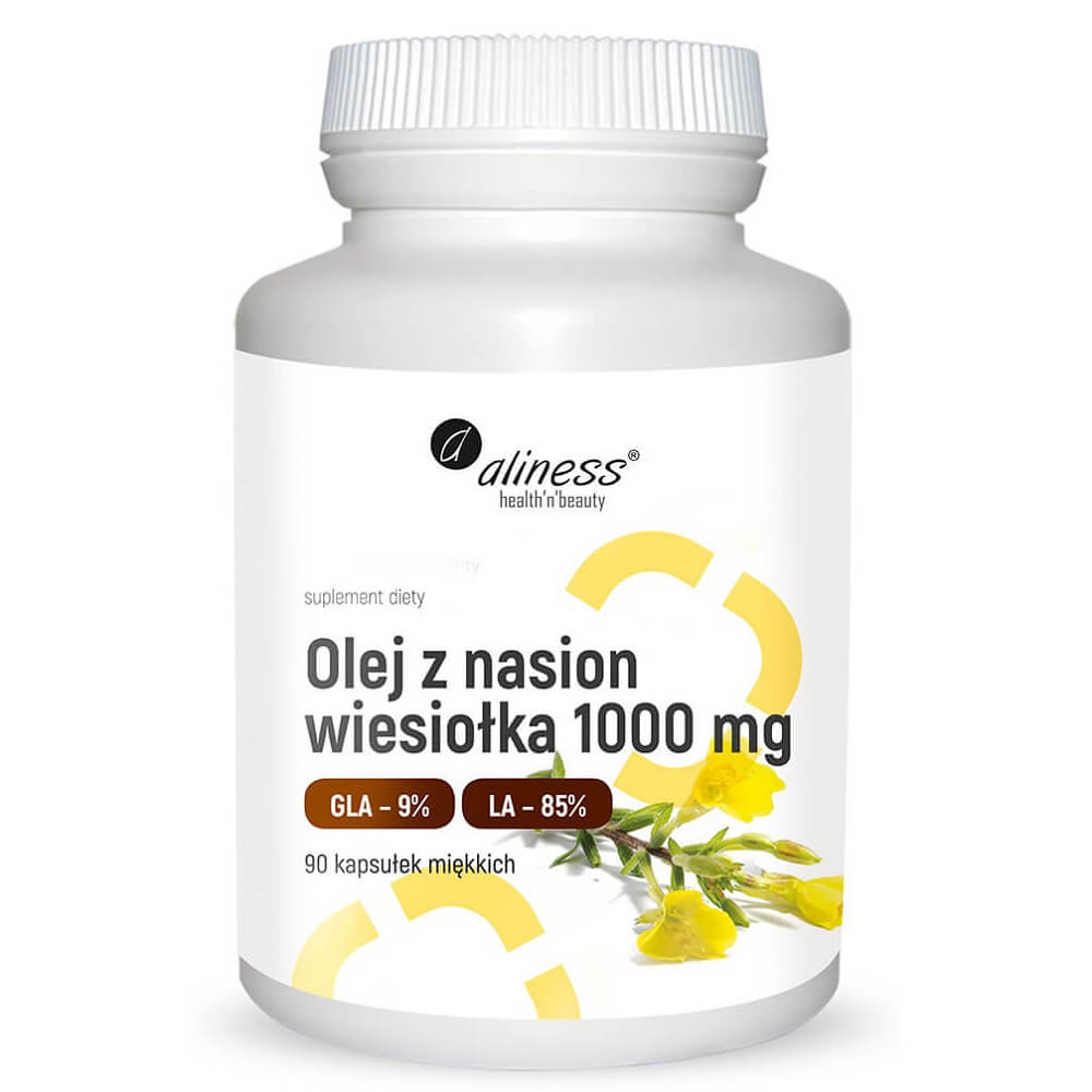 Huile d'Onagre 1000mg gla 9% la 85% 90 ALINESS capsules molles