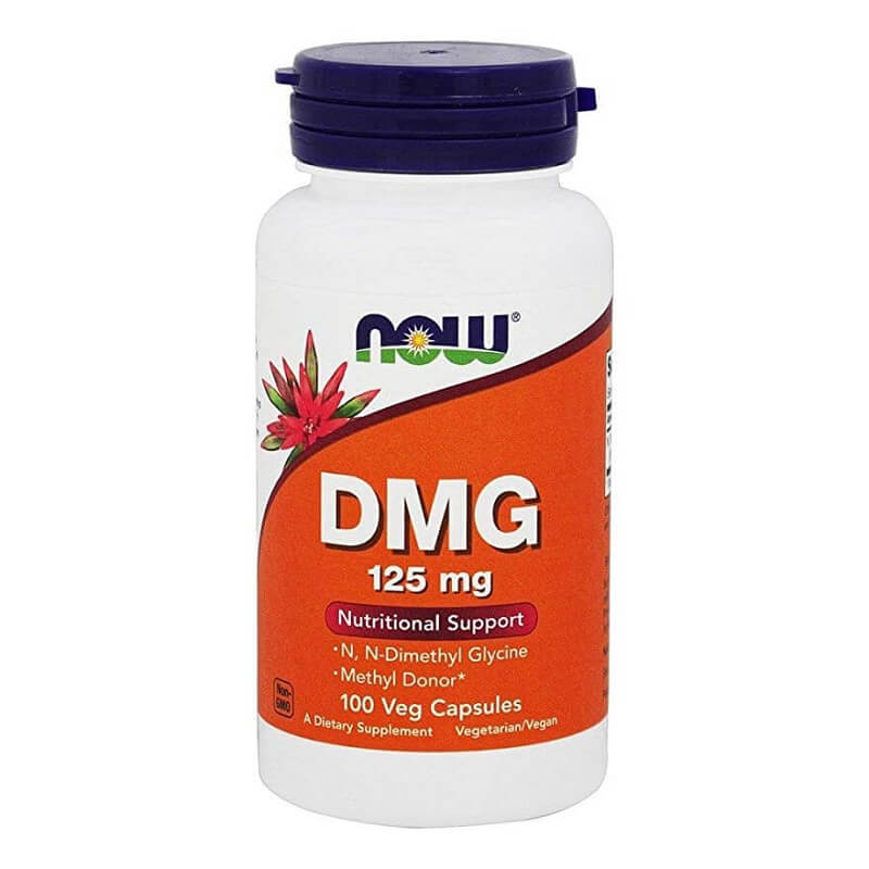 Dmg nn - diméthylglycine acide pangamique vitamine B15 b - 15 nn - diméthylglycine 125 MG 100 gélules NOW FOODS