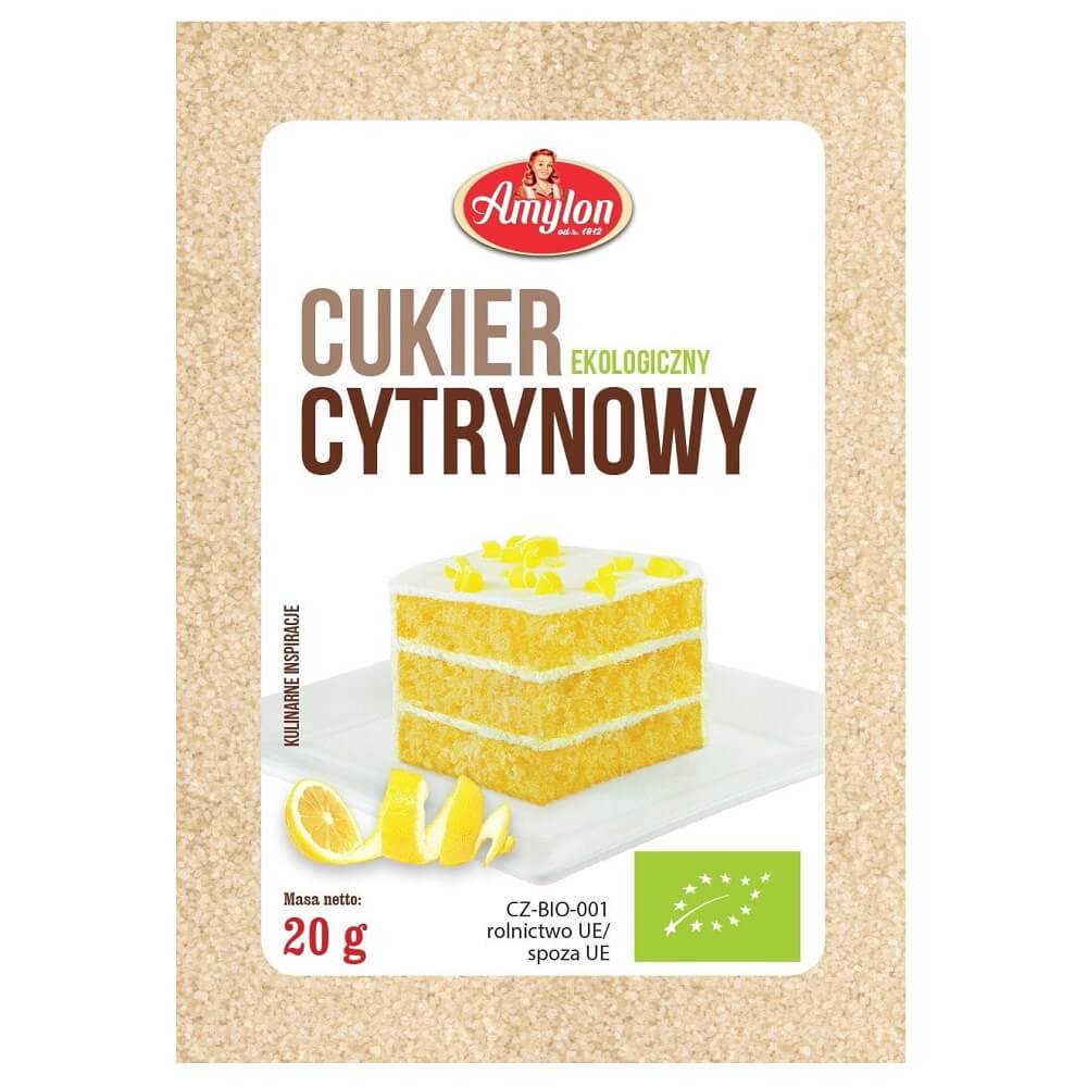 Sucre citron BIO 20 g - AMYLON