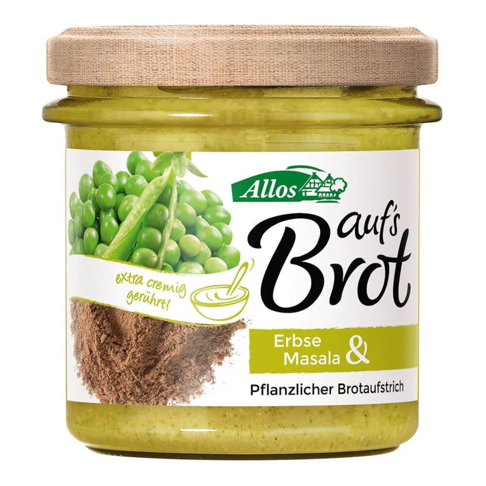 Crème pâte aux petits pois et masala BIO 140 g - ALLOS