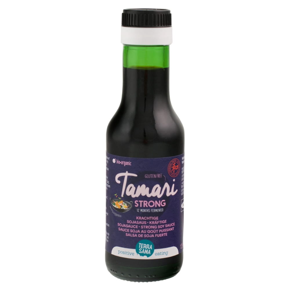 Sauce soja forte sans gluten tamari BIO 125 ml - TERRASANA