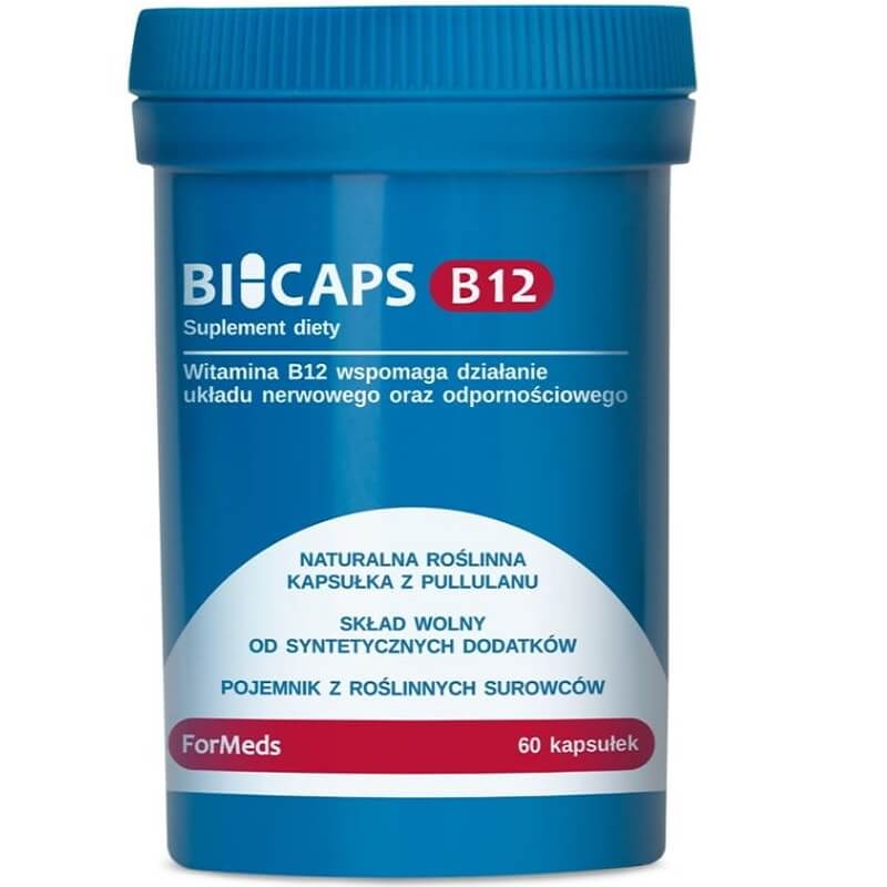 Bicaps vitamine B12 500 g avec inuline 290 mg 60 portions 60 gélules FORMEDS