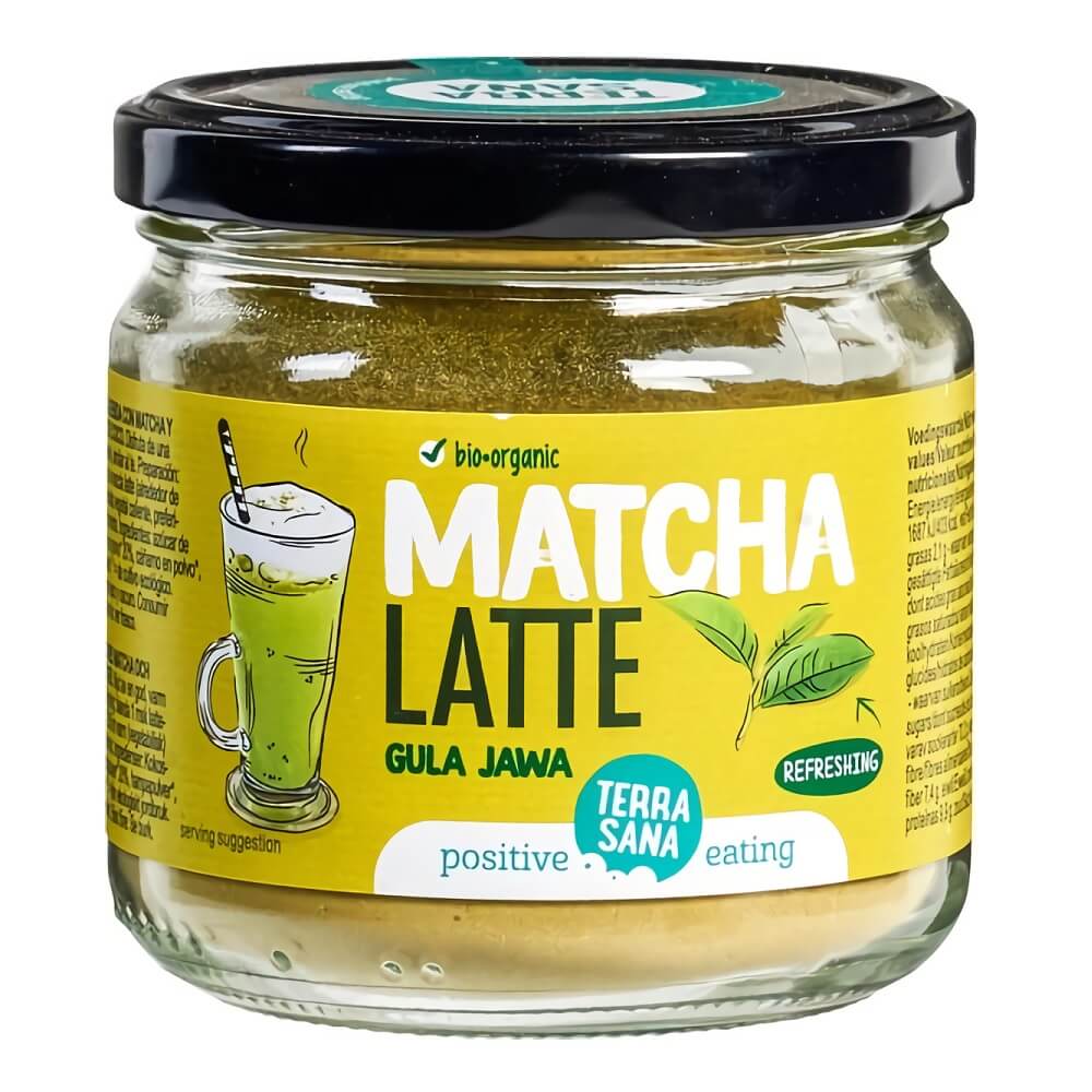 Boisson en poudre au thé vert matcha latte BIO 200 g - TERRASANA