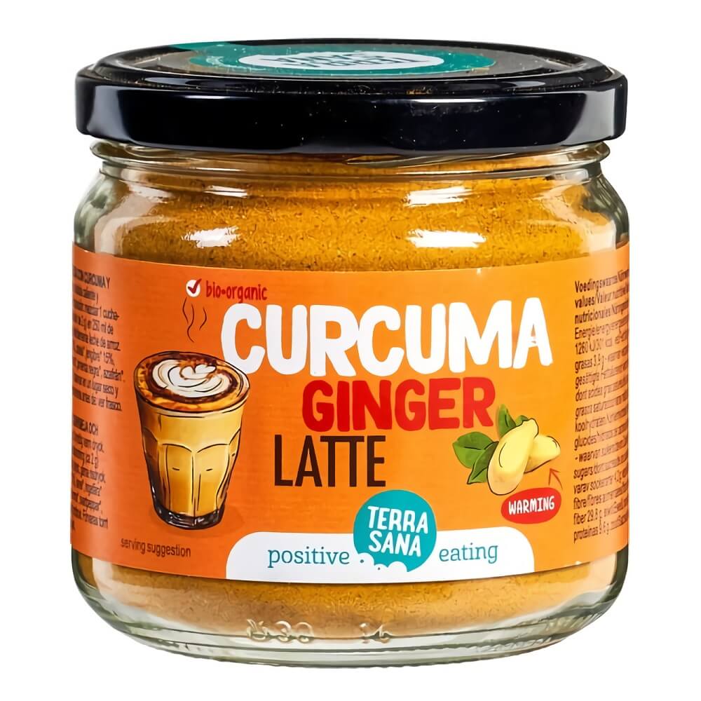 Boisson en poudre au curcuma et gingembre latte BIO 150 g - TERRASANA