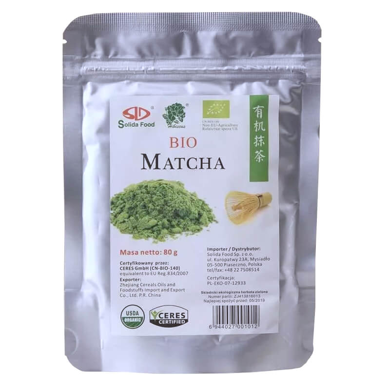 Thé matcha BIO 80 g - SOLIDA FOOD