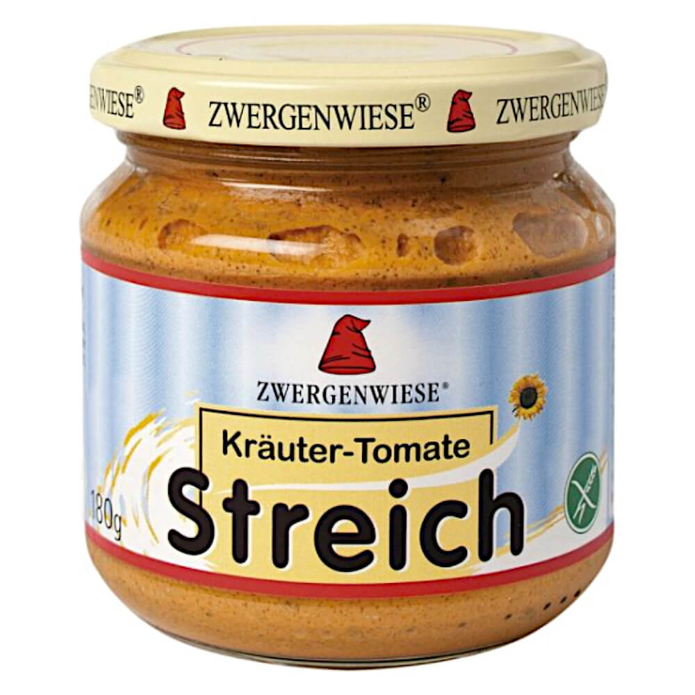 Pâte de tournesol aux herbes et tomates sans gluten BIO 180 g - ZWERGENWIESE