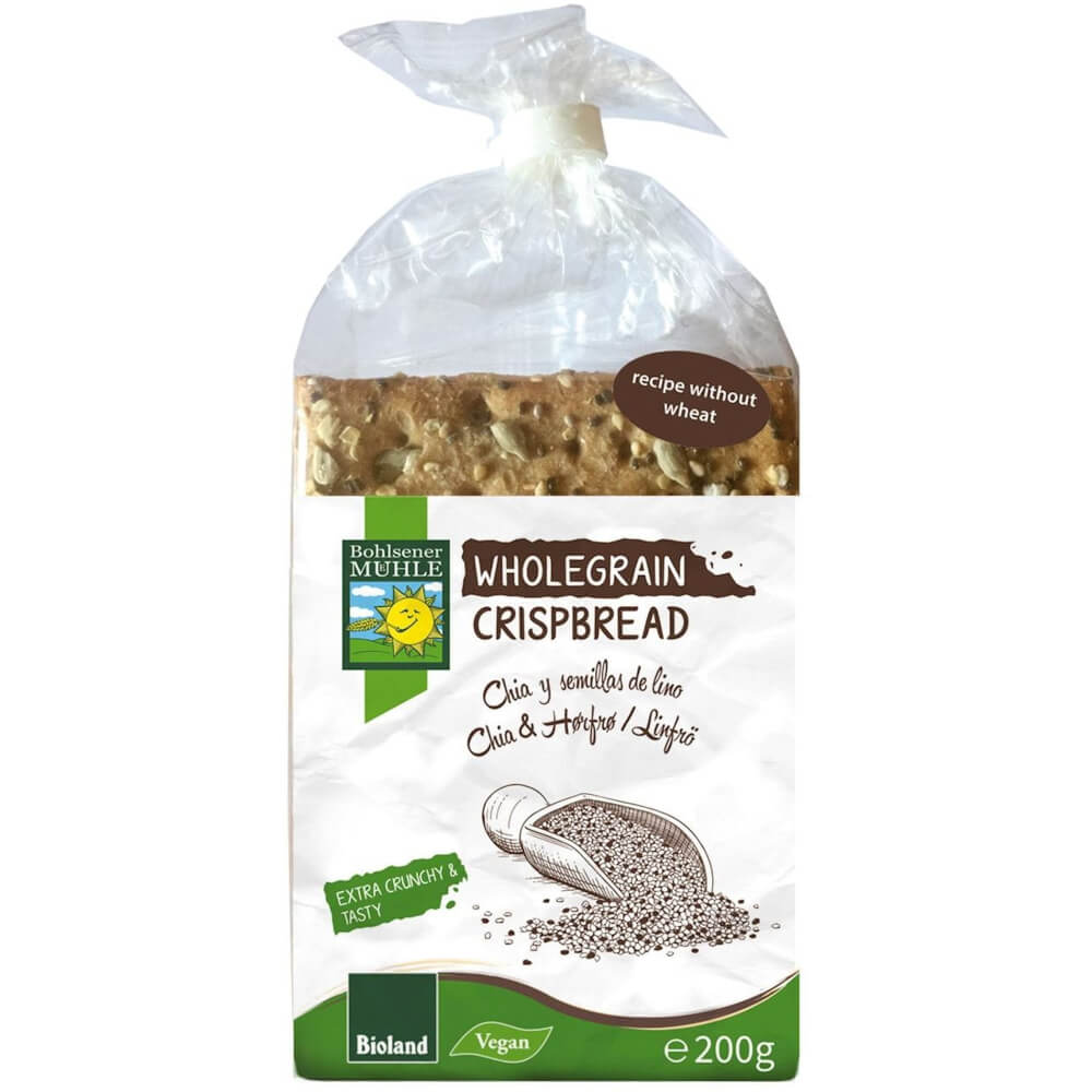 Pain croustillant aux graines de chia BIO 200 g - BOHLSENER MUEHLE