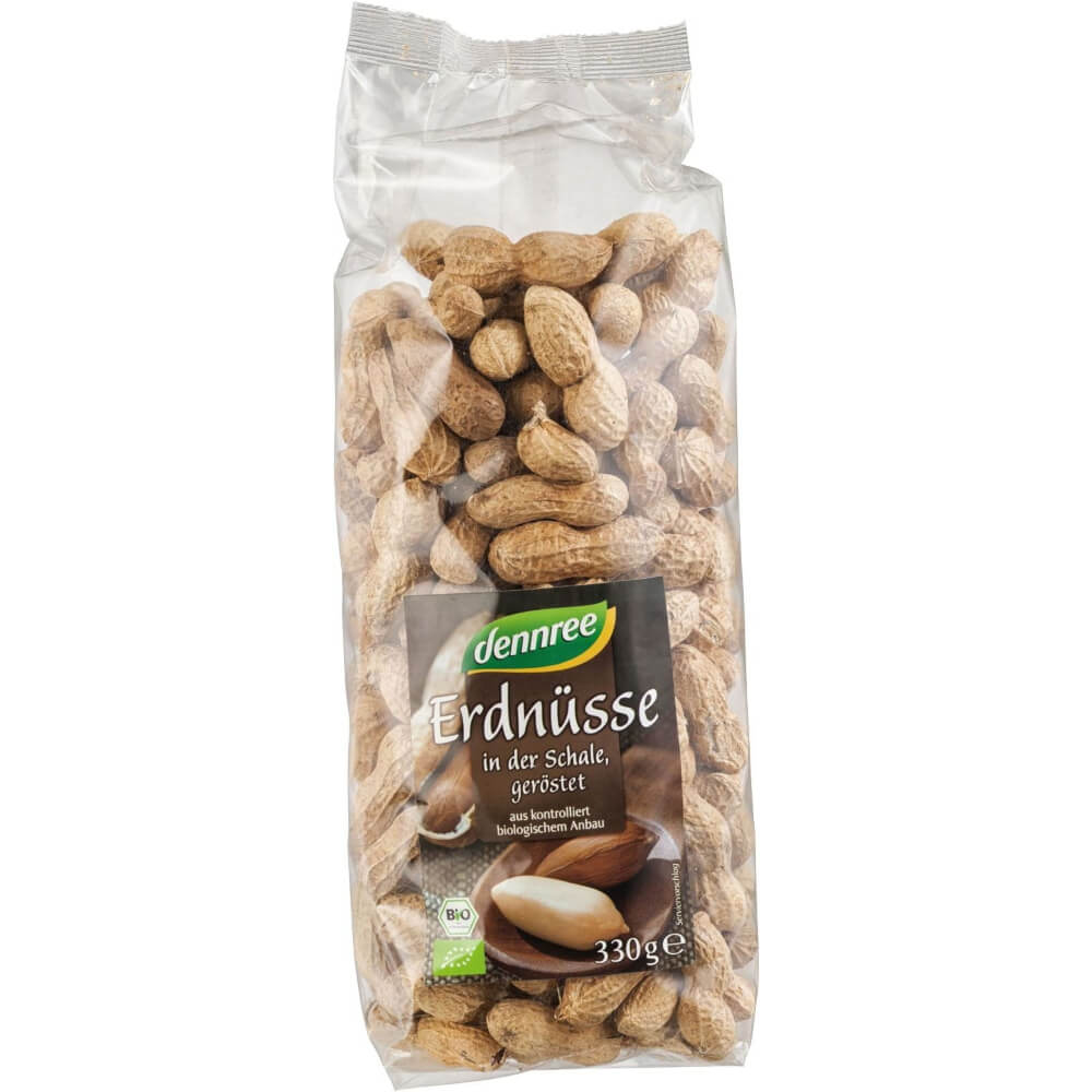 Cacahuètes grillées en coques BIO 330 g - DENNREE