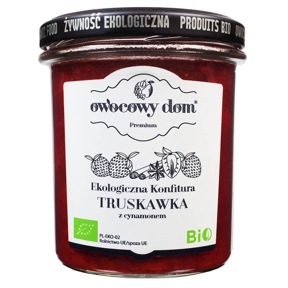 Confiture de fraises et cannelle BIO 300 g - FRUIT HOME
