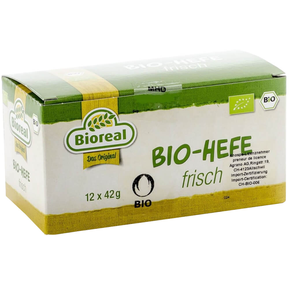 Levure fraîche BIO 504 g (12 x 42 g) - BIO REAL