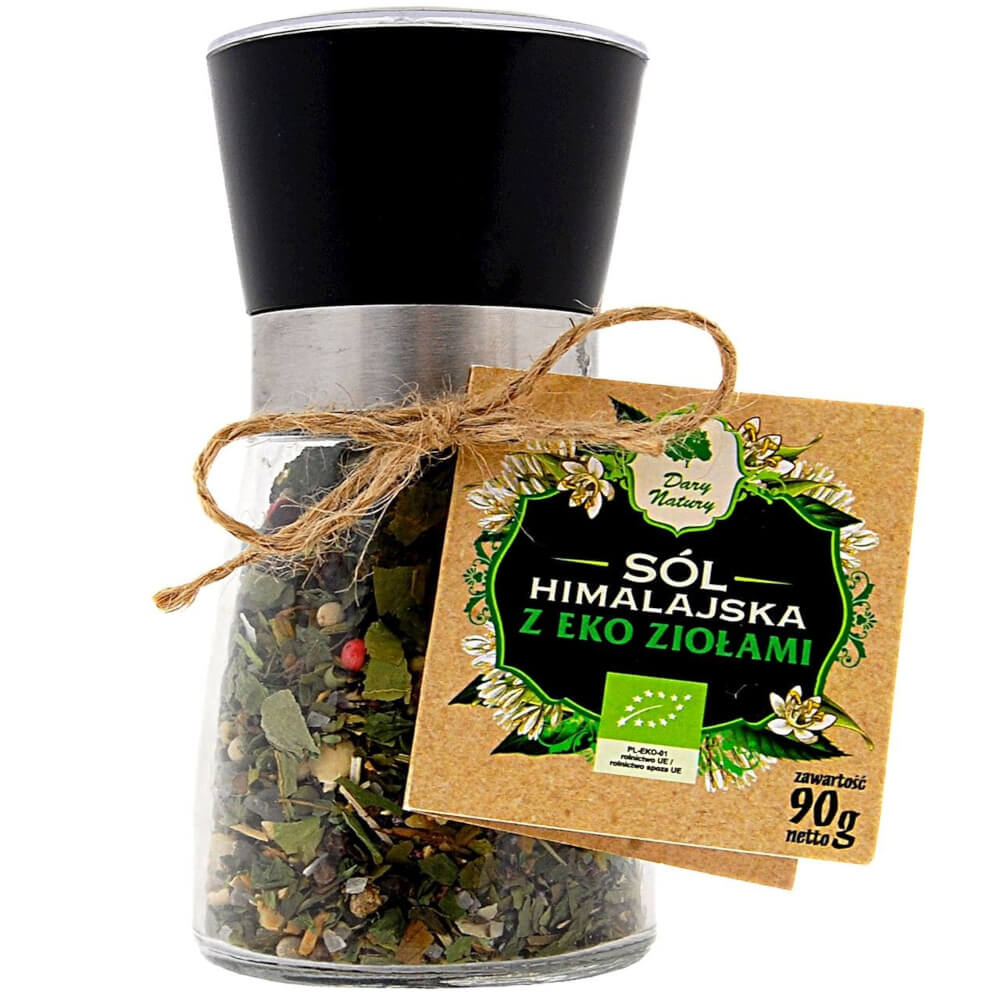 Sel de l'Himalaya en moulin aux herbes BIO 90 g - CADEAUX DE LA NATURE