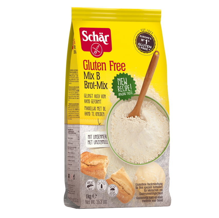 Mix B - mélange à pain - un mélange pour la cuisson du pain - sans gluten 1kg SCHÄR