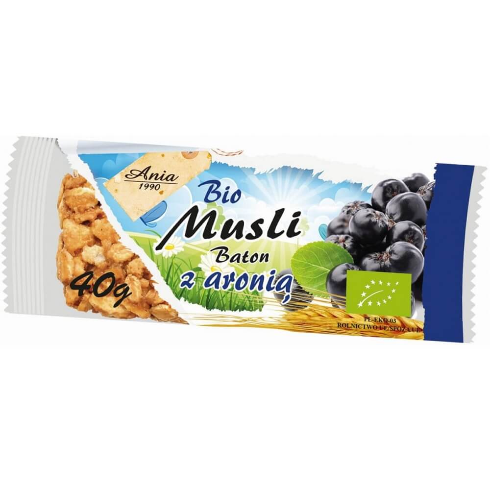 Barre muesli à l'aronia BIO 40 g - BIO ANIA